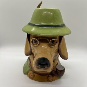 Vintage German Sherlock Holmes Hound Beer Stein